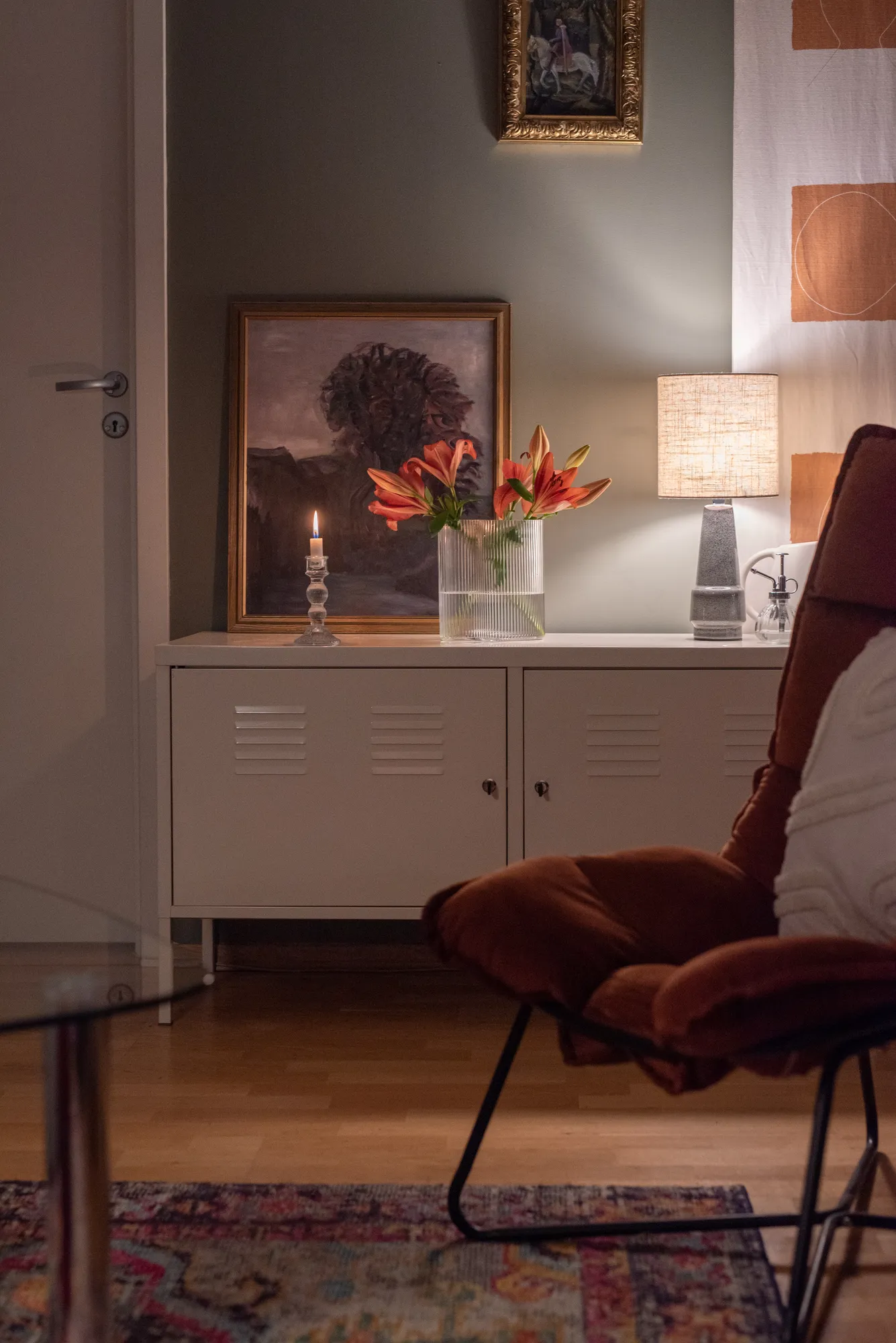 Cozy interior details